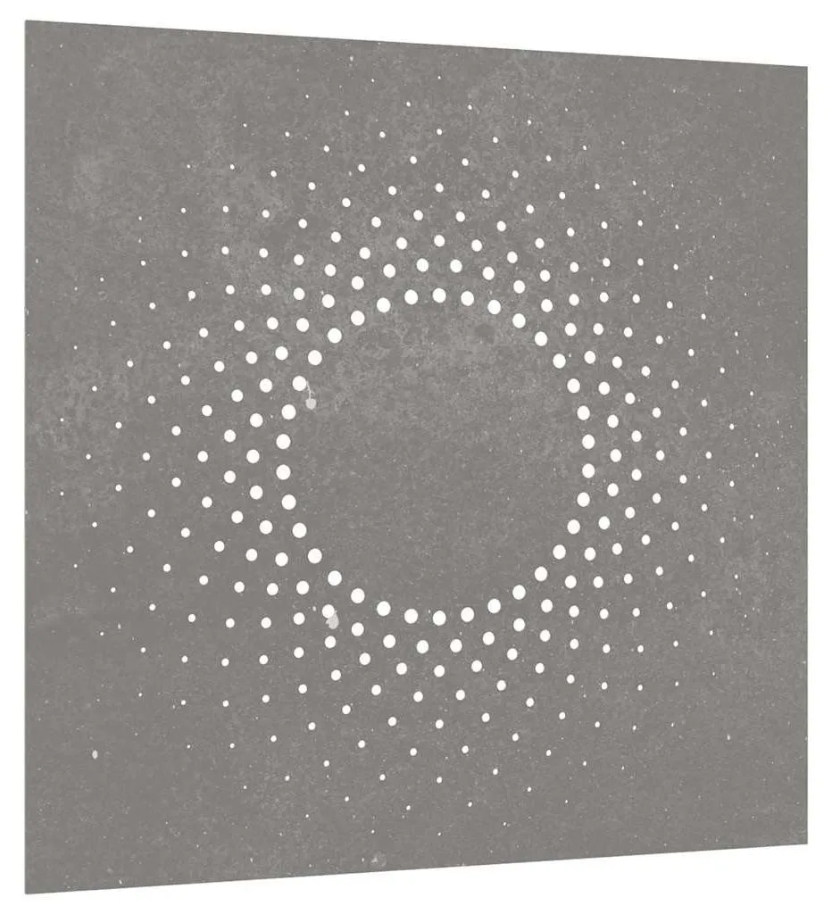 Déco Jardin Soleil en Acier Corten 55x55 cm Résistant aux Intempéries Pro
