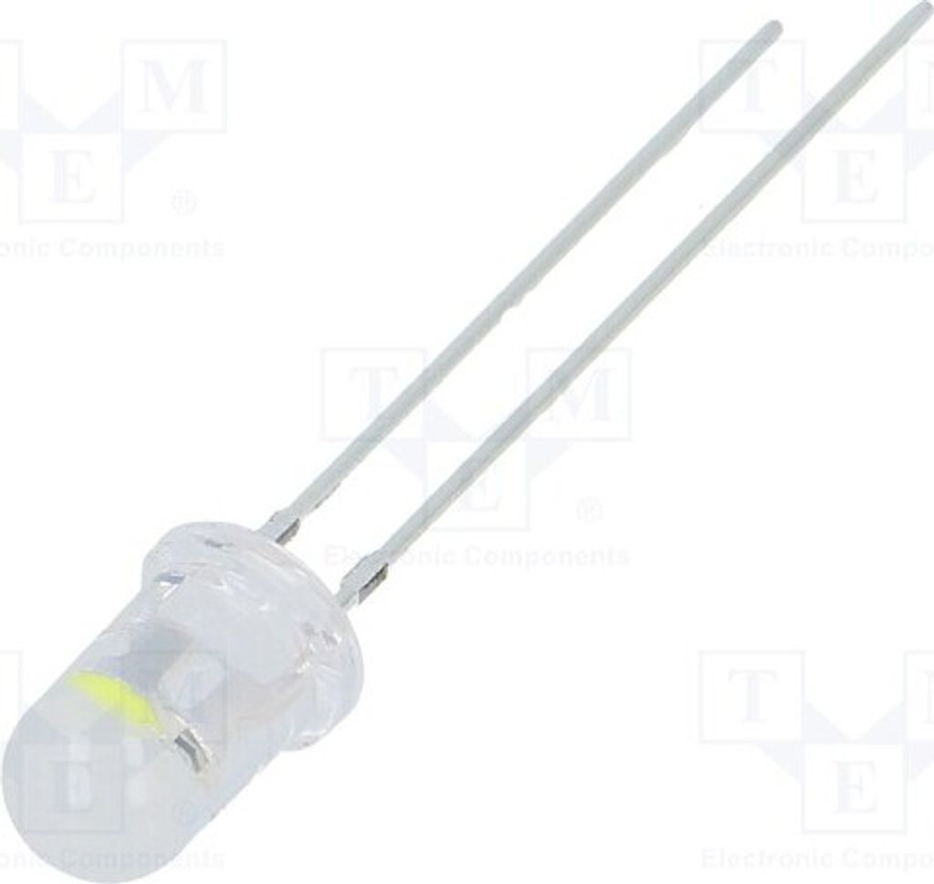2x LED 20mA 4200÷5800mcd 100° kaltweiß 3÷5V 5mm Linse: diffus OSW5DS51A5A Special