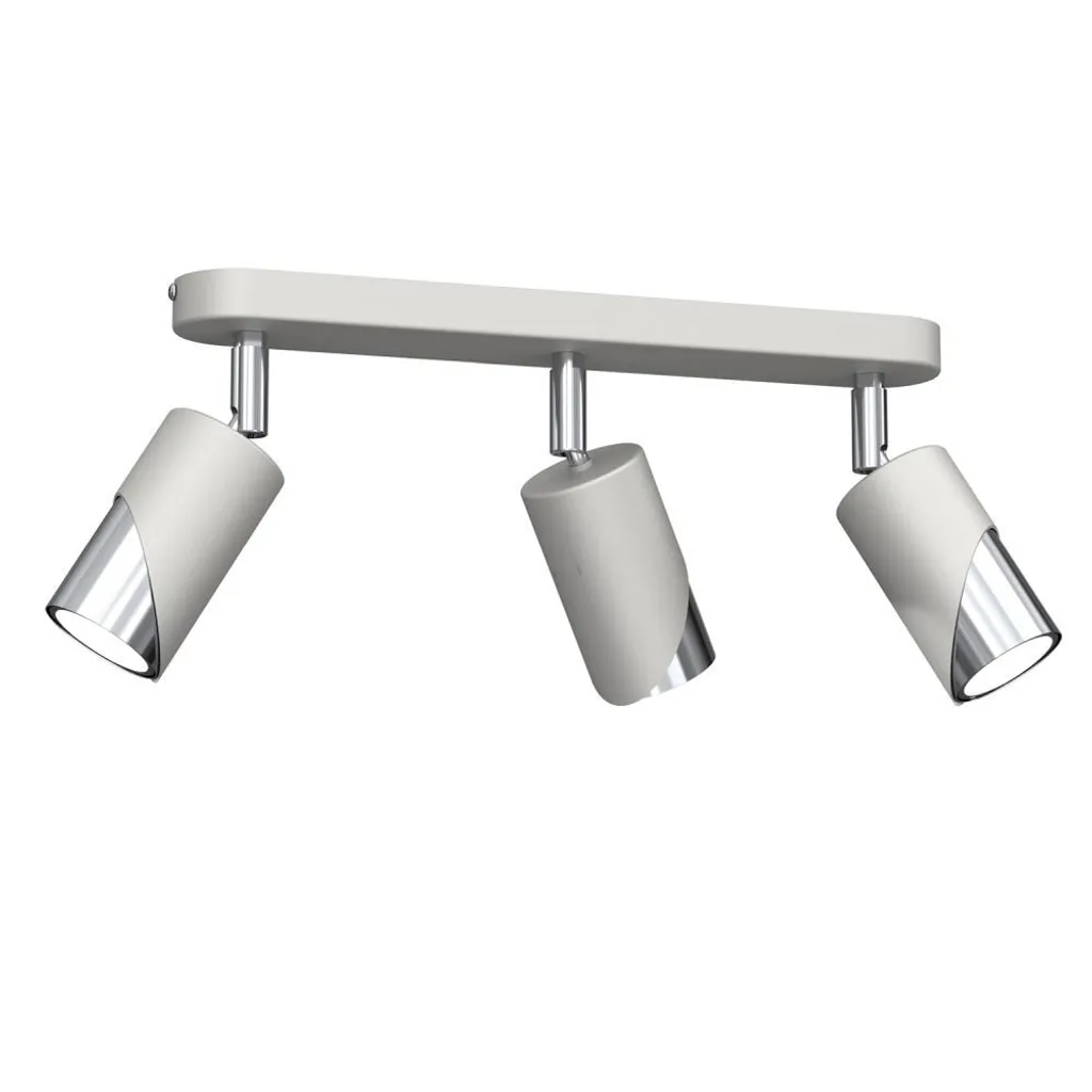 Illumina i tuoi Momenti: Luminex Shift Grigio Cromato 3 Luci