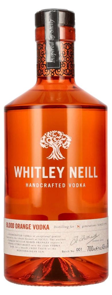 Whitley Neill BLOOD ORANGE VODKA 43% Vol. 0,7l