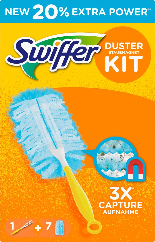 Swiffer Duster Ricariche Spolverino Cattura Polvere | 25 Pezzi | 3x Più Efficace Di Un Normale Piumino | Antiallergico