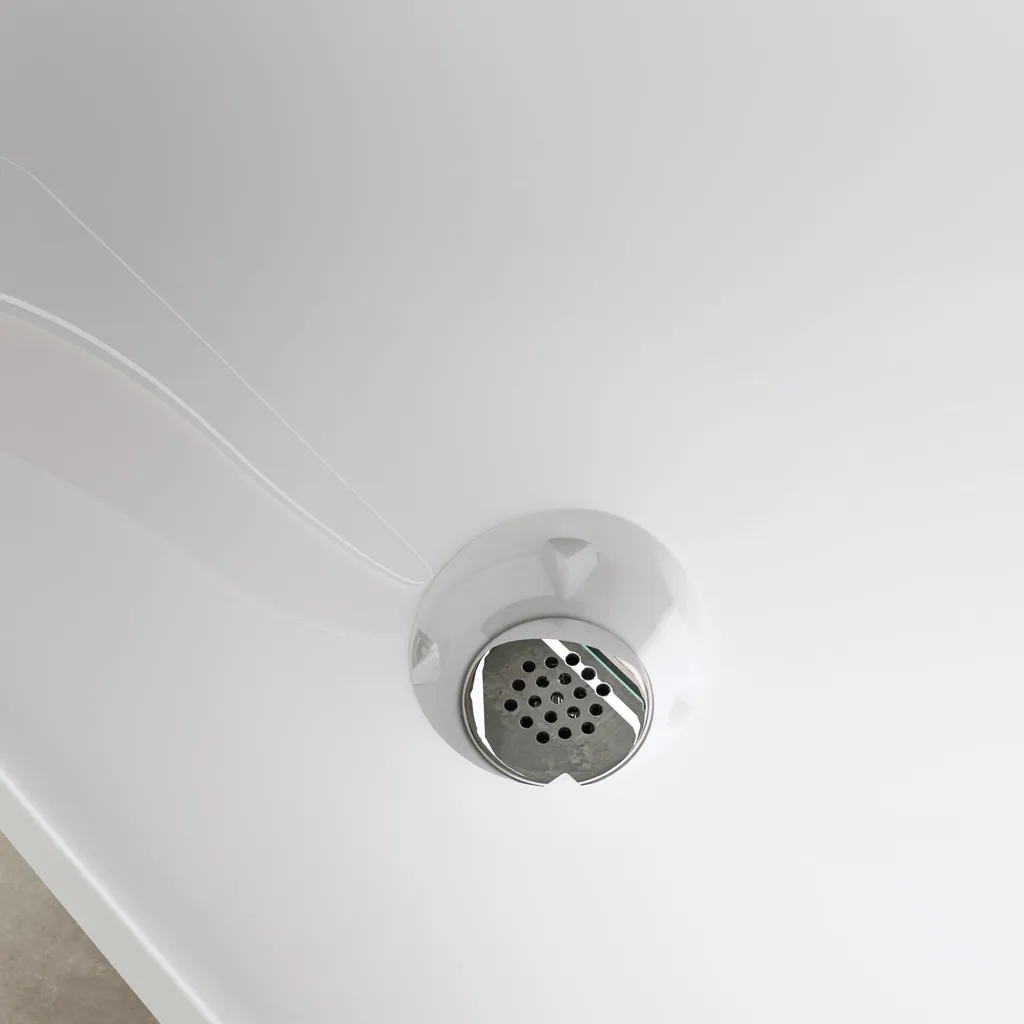 Lavabo Mural Anti-Calcaire 60cm Vasque Solid Surface Facile à Nettoyer