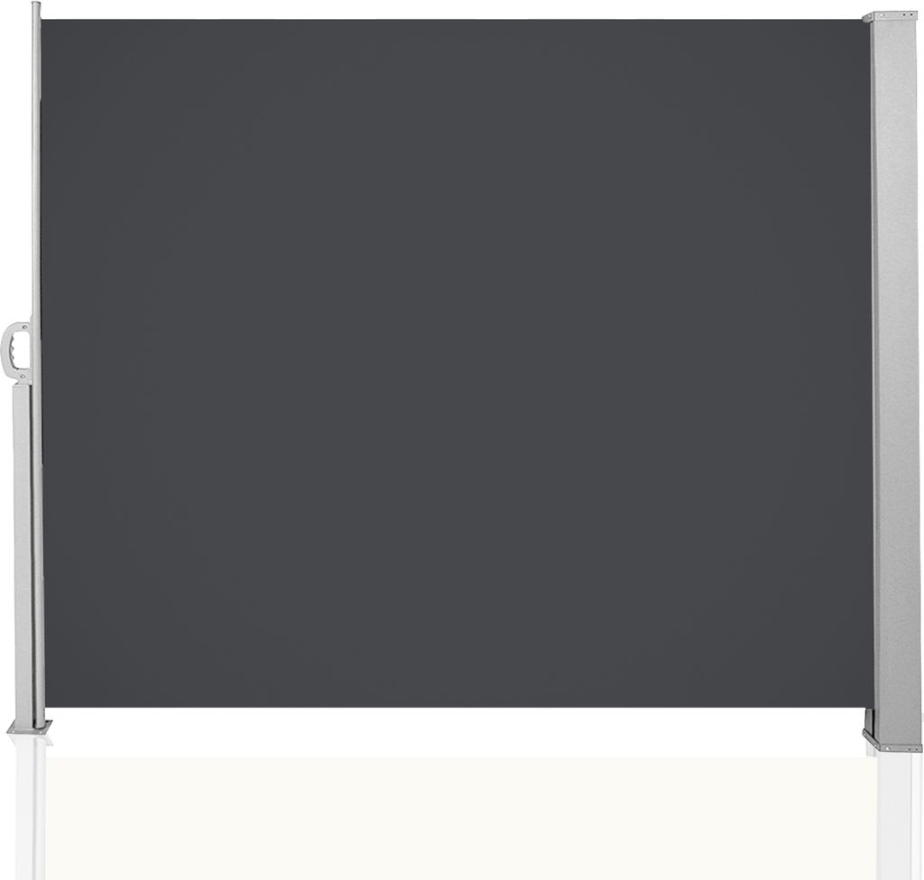 Jiubiaz Seitenmarkise Markisen Alu Markise Garten Grau Sonnenschutz Seitenrollo Windschutz 160x300cm