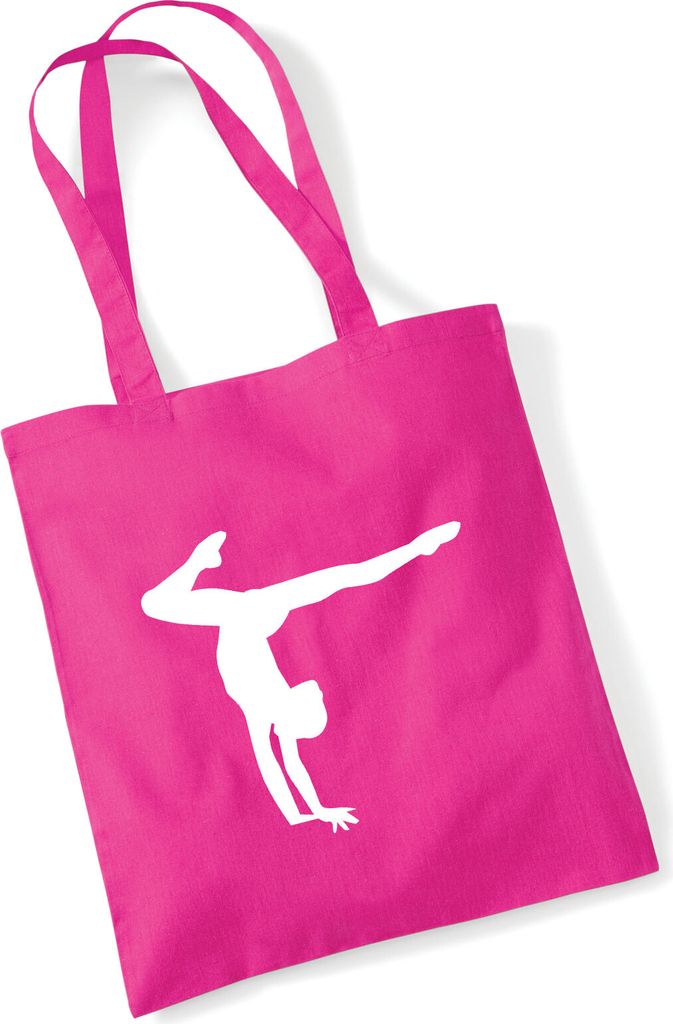 Huuraa Jutebeutel Turnen Gymnastik 10 Liter Fuchsia Baumwolle Tasche Geschenkidee