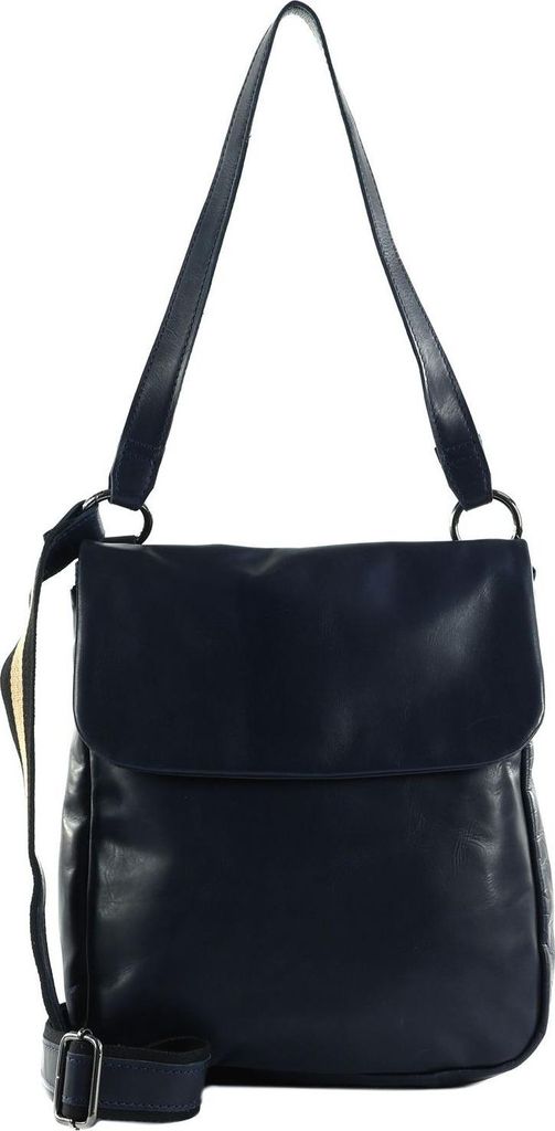 HAROLD'S Leder Umhängetasche Schultertasche Caugio Handbag Double Up Dark Blue dunkelblau