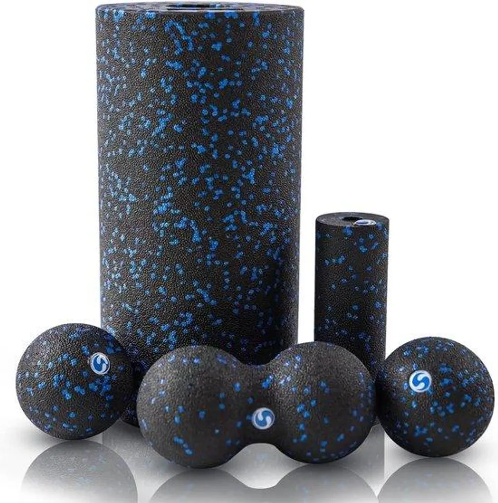 Rouleaux de yoga et relaxation en mousse lot de 5 accessoires fitness