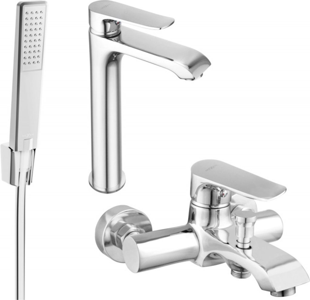 Mexen Pecos R72 Badewannenset, Chrom - 72713R72-00
