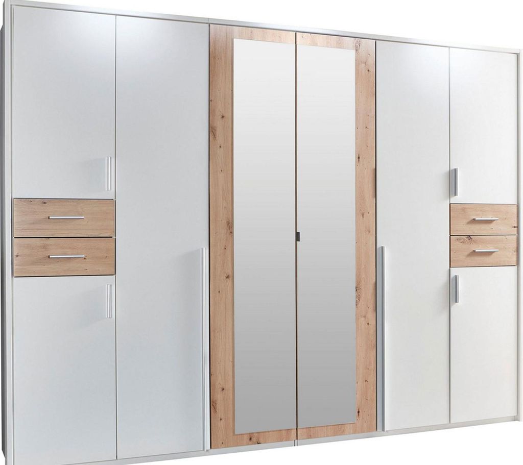 Kleiderschrank Vegas Schlafzimmerschrank Ausführung wählbarWeiß / Artisan Eiche