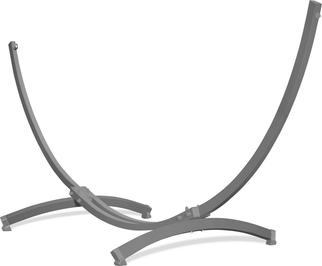 Potenza Tytan Gestell Outdoor Hängemattengestell XXL 360cm, 350kg I Grau Gestell für Hängematten, Rahmen aus Stahl wetterfest