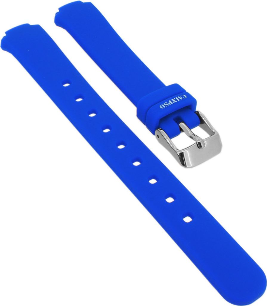 Calypso - Uhrenarmband aus Silikon in blau Schließe silbern - K6069/3