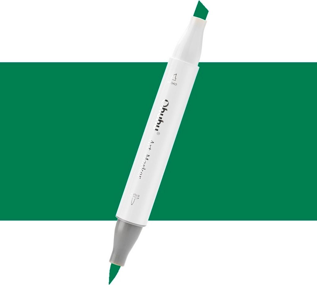 Dwustronny pędzel i dłuto OHUHU, BG2 Deep Green Zdjęcie produktu 