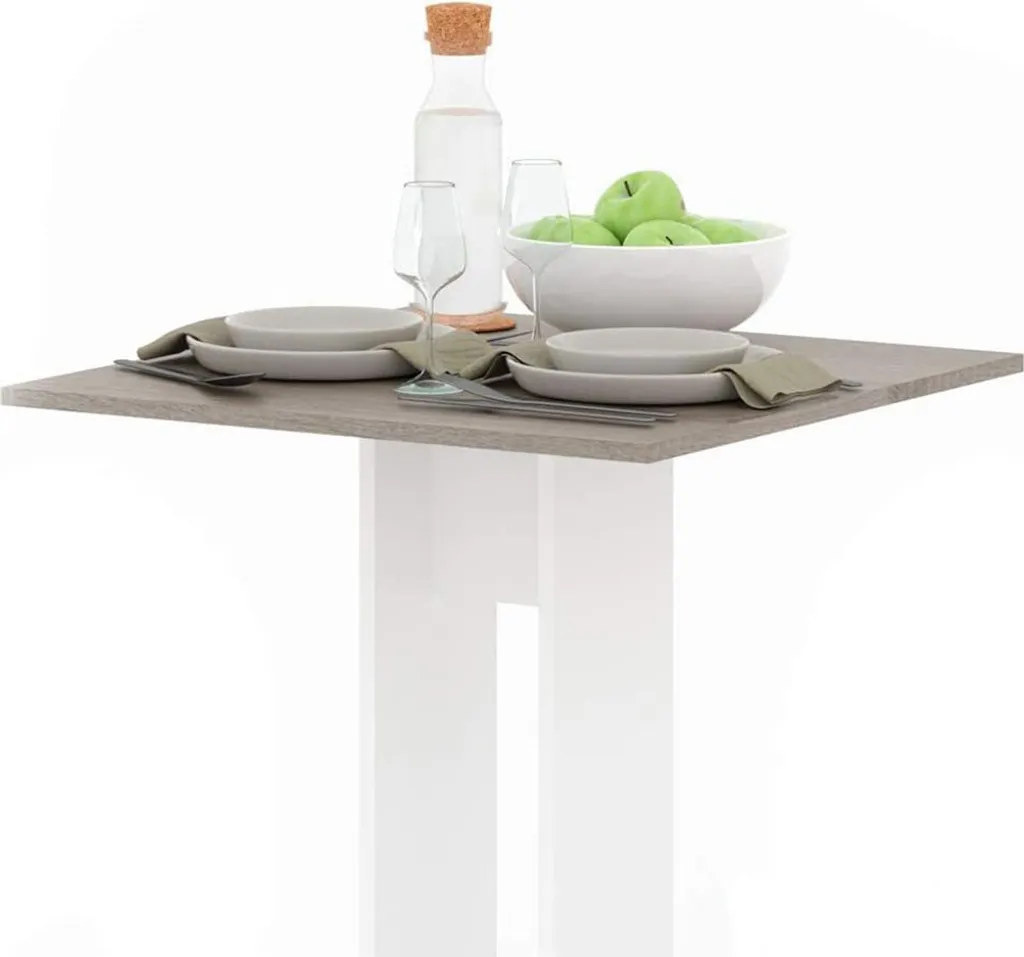 Table Vicco Repose 65x65 cm décor Sonoma robuste et facile à monter