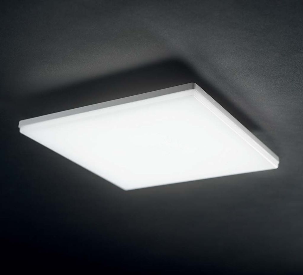 Ideal Lux LED Deckenlampe Mib IP65 Quadratisch Weiß 202921