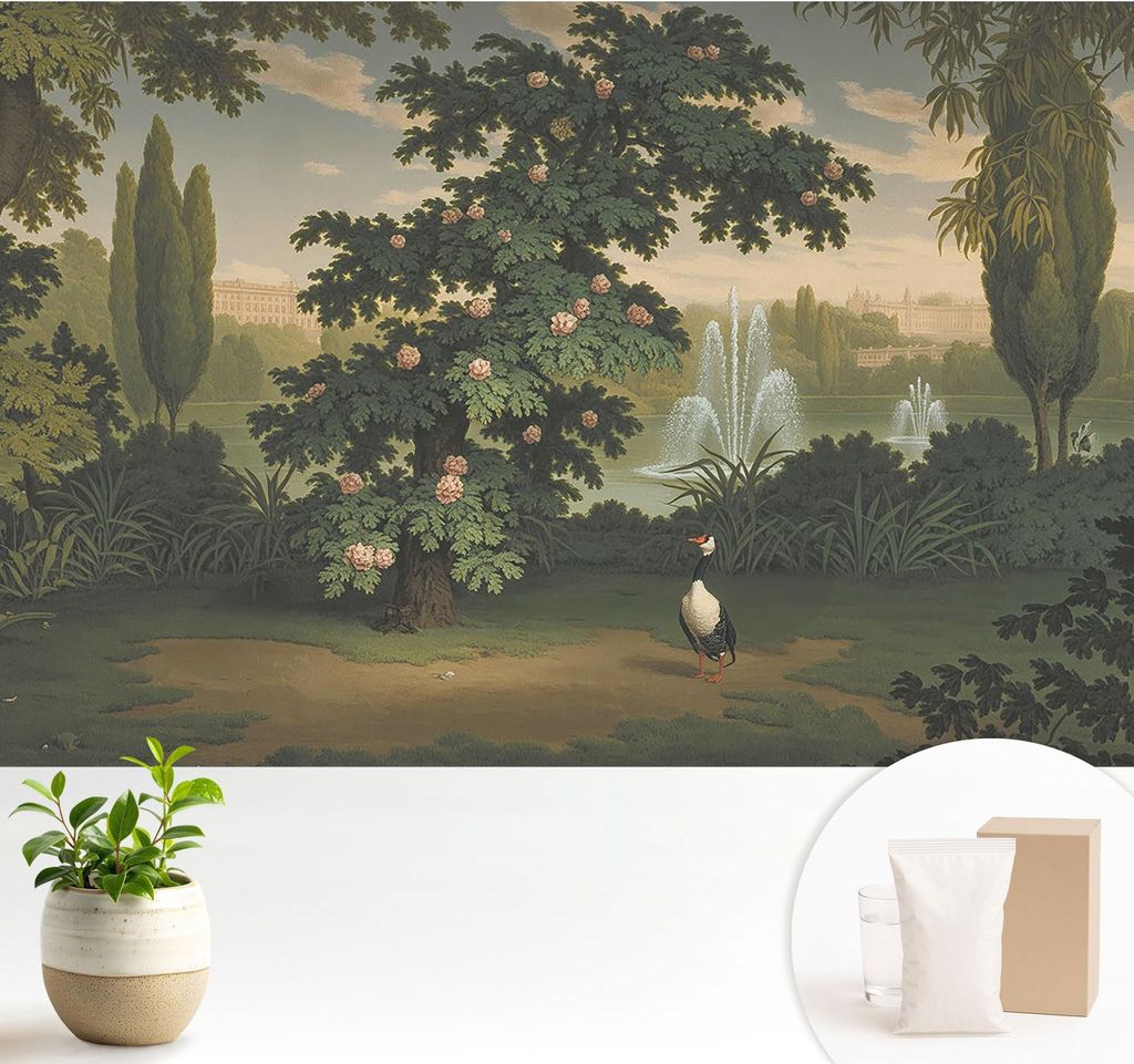 Fototapete - 104x70 cm - Tapete - Wandtapete - Wandbilder - Dekofolie - Tapete Folie - Wand - Dekoration - Wohnzimmer - Naturgarten