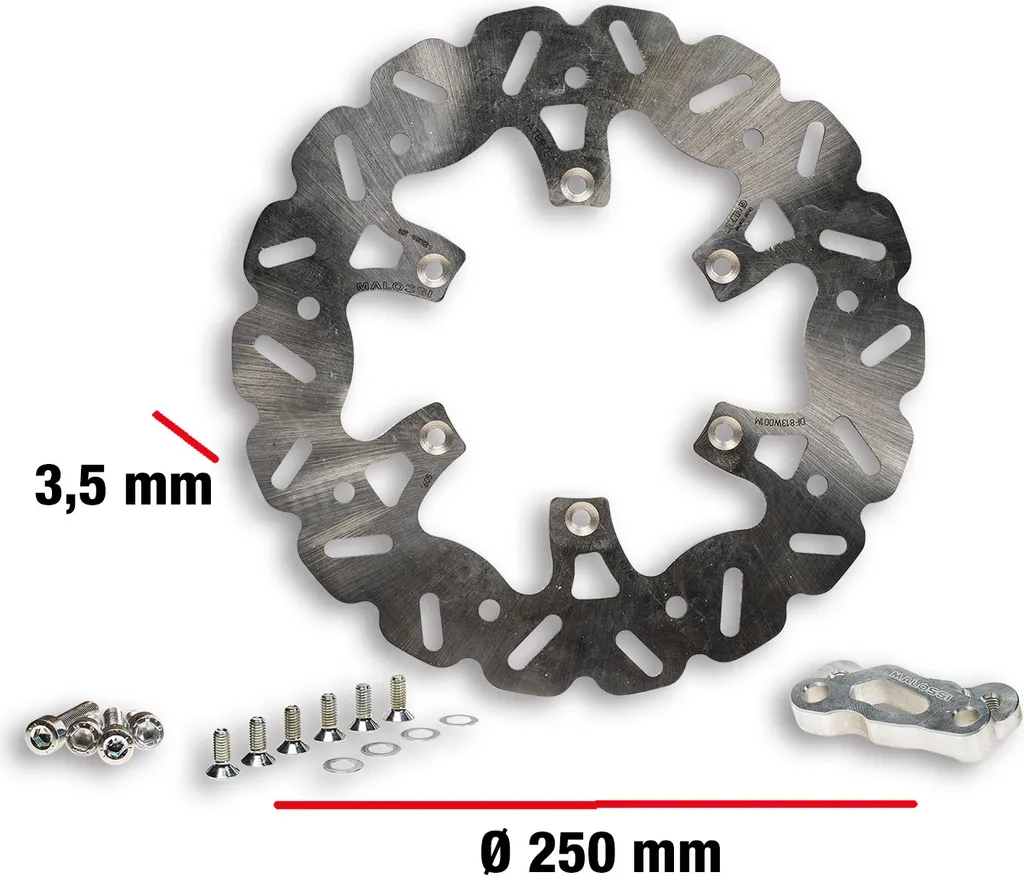 Disque de frein 250mm Malossi : fini le fading sur Gilera Runner 50