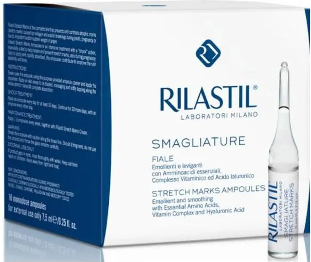 Rilastil Smagliature Ampoules Anti-Vergetures Soin Intensif 10 x 5ml