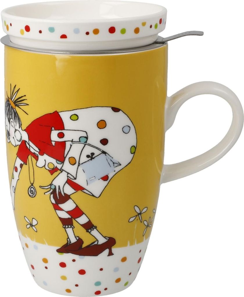 Goebel Freundlieb Kleine Dinge Teetasse mit Deckel und Sieb