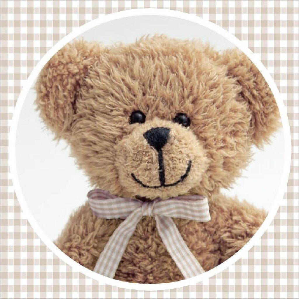 Artebene Minikarte Teddybär 8x8 cm Glückwunschkarte mit Umschlag