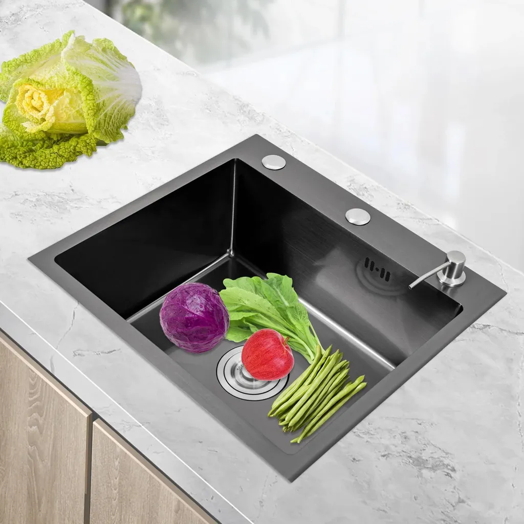 Évier de cuisine pour studio et petit espace en inox durable à encastrer - 2