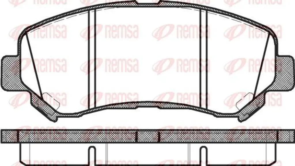 Jeu de Plaquettes de Frein REMSA 1318.00 - Qualité OE D1060JD00A