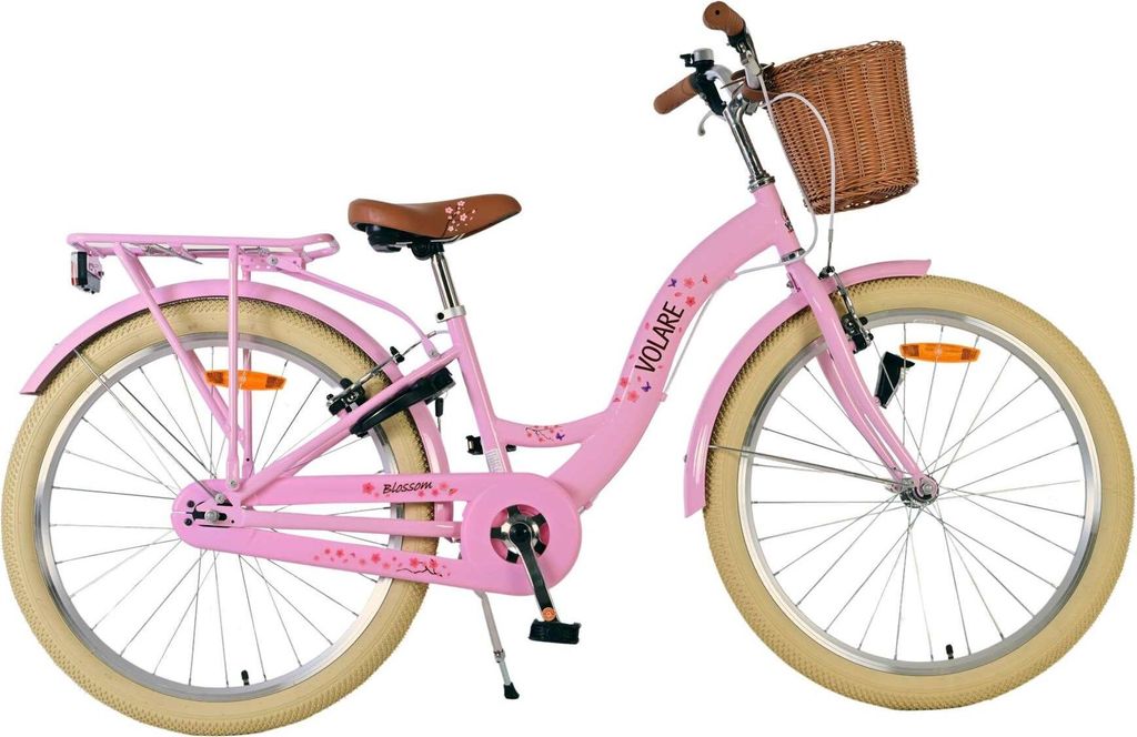 Vélo enfant Volare Blossom - Fille - 24 pouces - Rose - Image du produit 