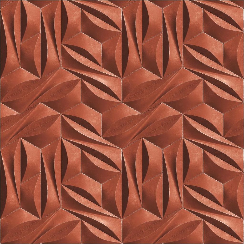 Fototapete Vlies 39179-3 The Wall II 3D-Grafik rot 3-tlg. 159 x 280 cm