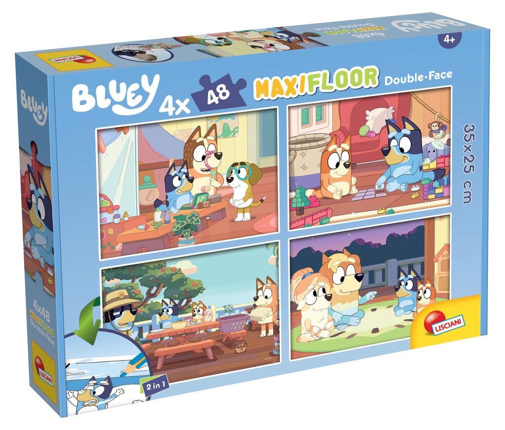 MaxiFloor double-sided puzzle - Bluey - LISCIANIGIOCHI - 4 Immagine del prodotto 