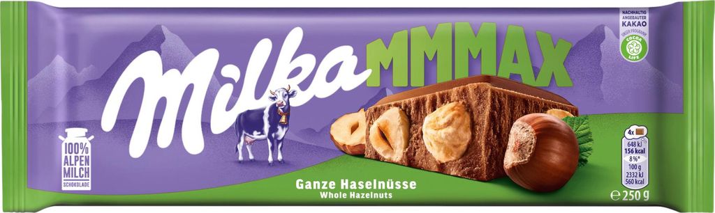 Milka Mmmax Ganze Haselnüsse 250g Produktbild 