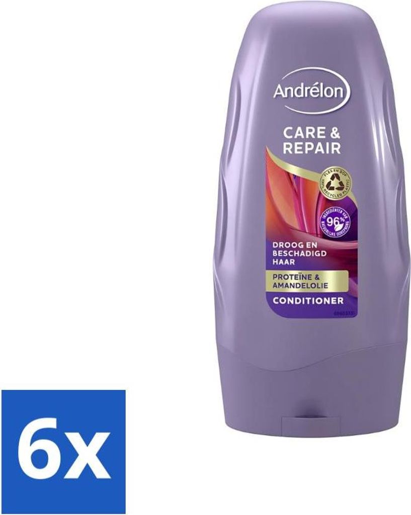 Andrélon - Pflege & Reparatur - Spülung - Für geschädigtes Haar - 250 ml - Vorteilspack - 6 Stücke