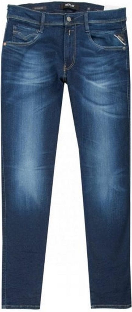 Replay Anbass Hyperflex Slim Jeans, Blau 34W x 34L