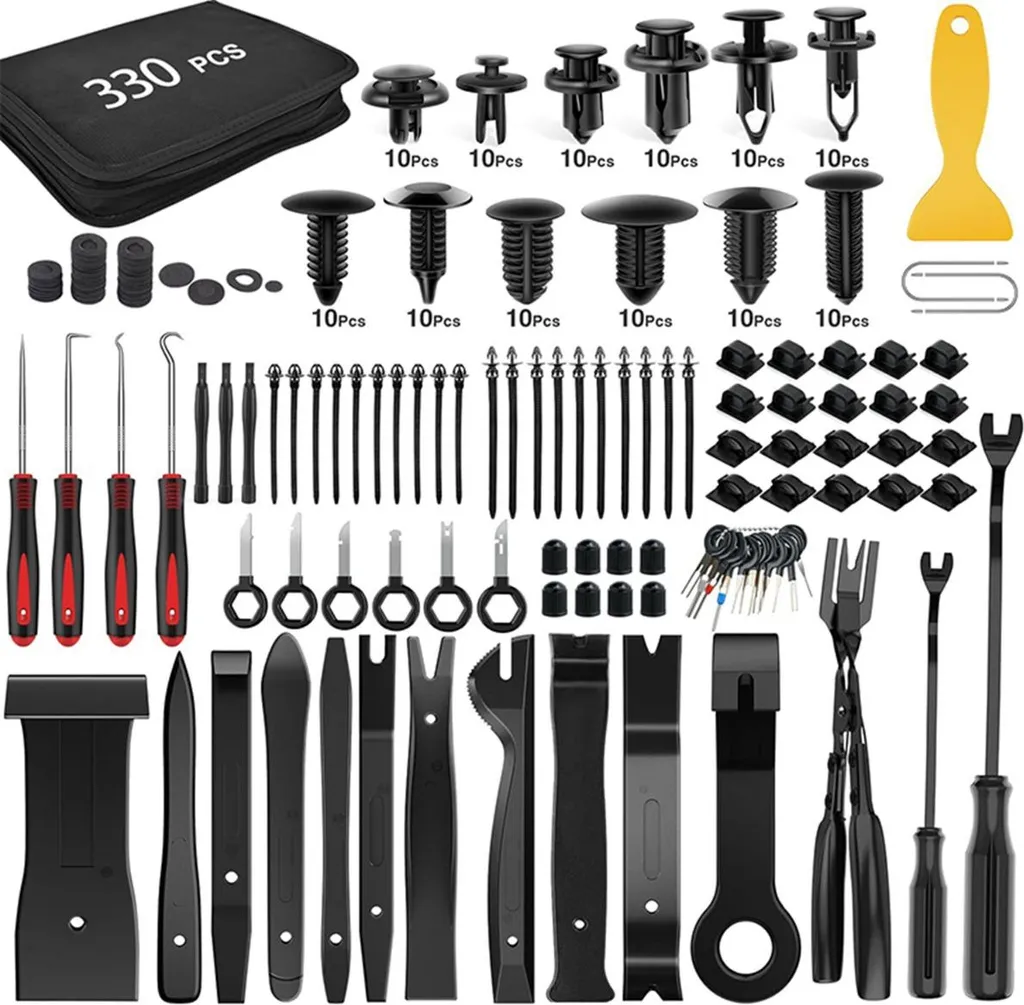 INF Kit d'Outils de Démontage Garniture Auto 330 Pcs Réparation
