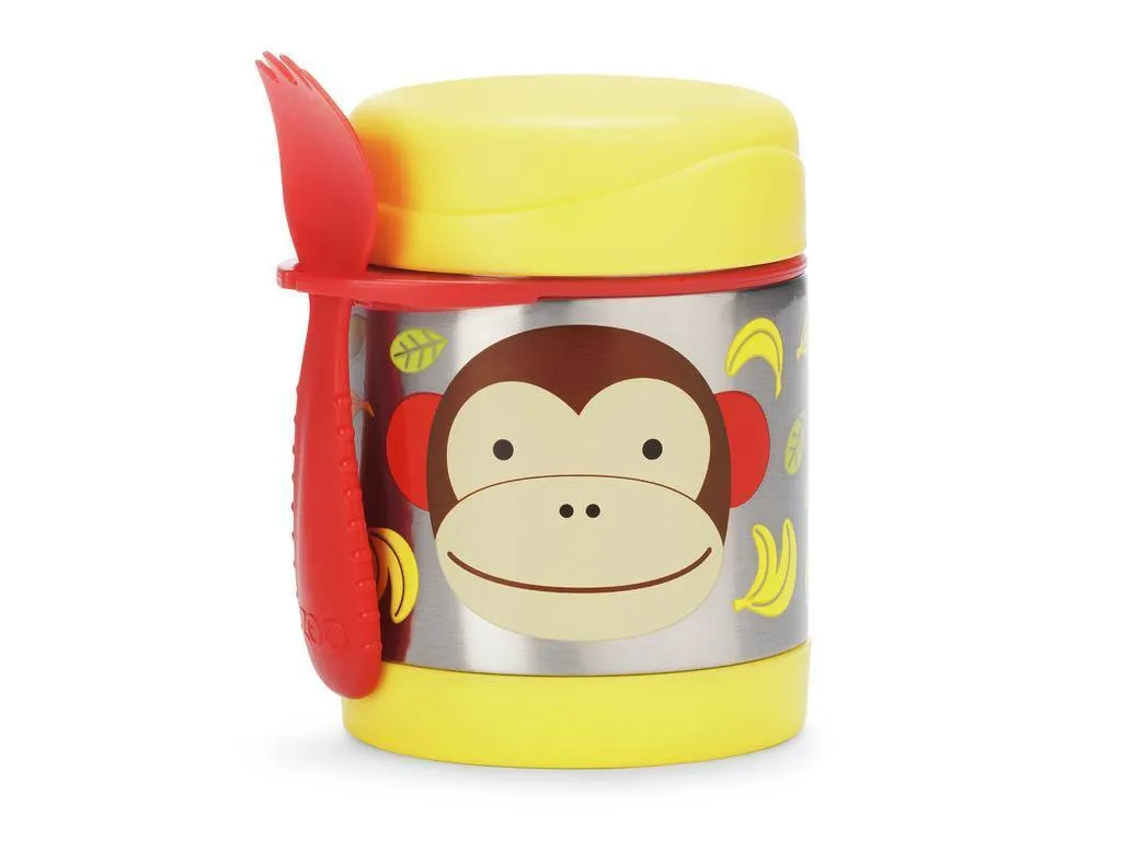 Boîte Repas Isotherme Enfant Skip Hop Singe avec Cuillère Fourchette
