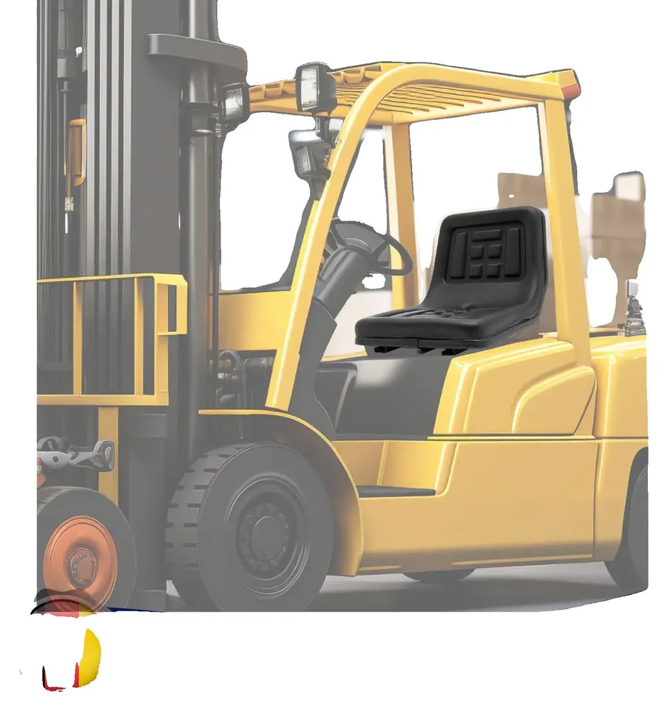 Suspension de siège tracteur ergonomique à montage variable - Acier noir