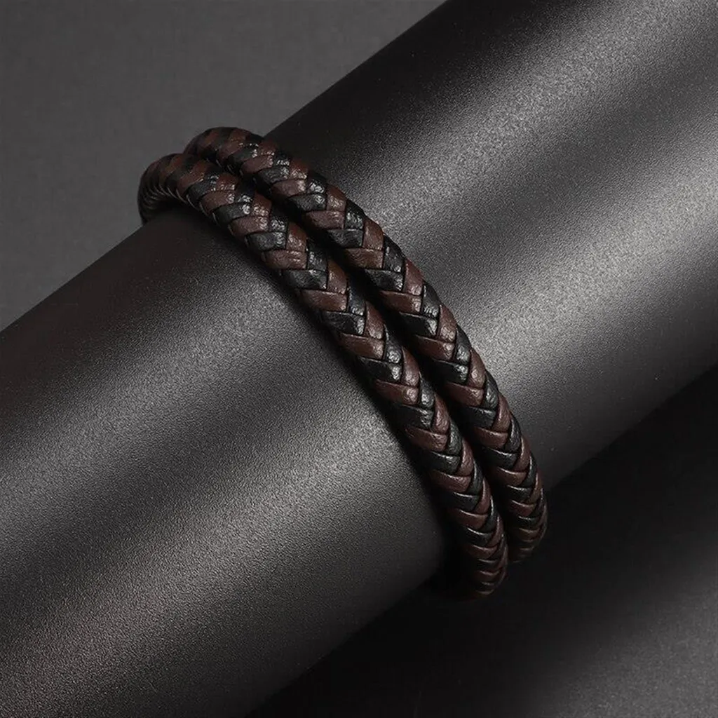 Bracelet cuir Predator Q1 AL19356 25 cm : le bijou robuste et durable