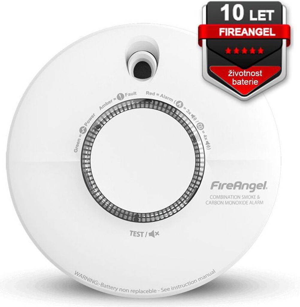 FireAngel SCB10-INT, Kombinovaný detektor, Kabelový a Obrázek produktu 