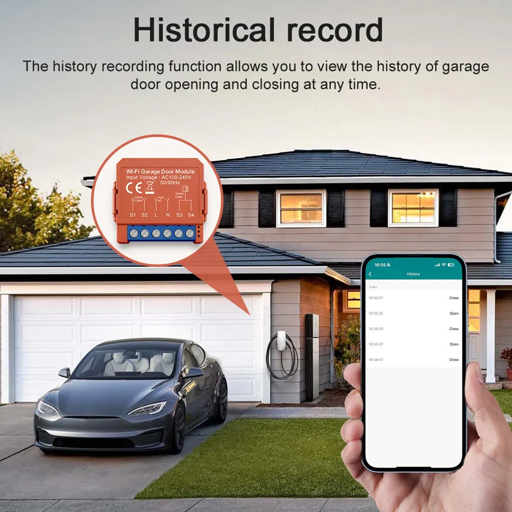 Tuya WiFi Contrôleur de Porte de Garage Intelligent avec Module Timer - 3