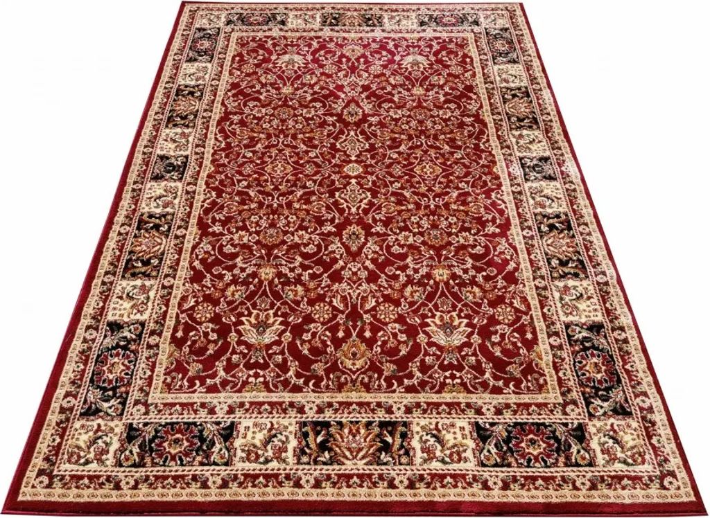 Tapis oriental 60x100 cm LUCHO - rouge / à motifs Image du produit 