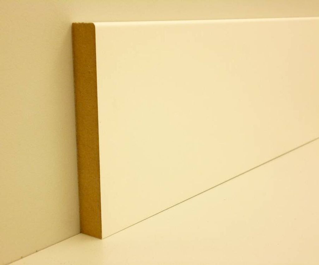 B.S. Bauprogramm Clip-Sockelleiste 250 cm 100 x 14 mm weiß