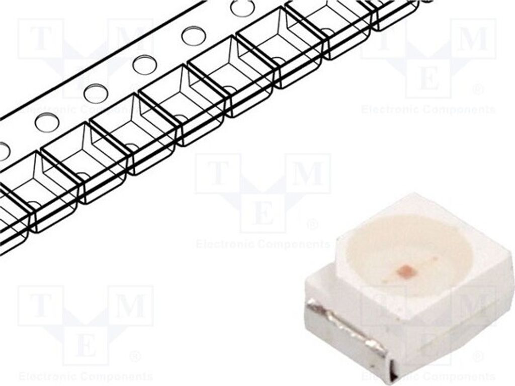 3x LED 120° 3528,PLCC2 1120÷2180mcd 3,5x2,8x1,9mm gelb SMD 20mA OSY5MAS1C1A-LM LE