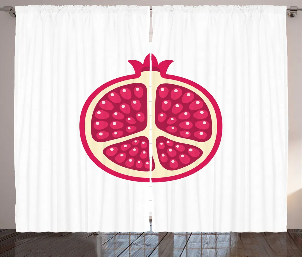ABAKUHAUS Rideau de Chambre Grenade Cartoon 280 x 225 cm Rose Magenta