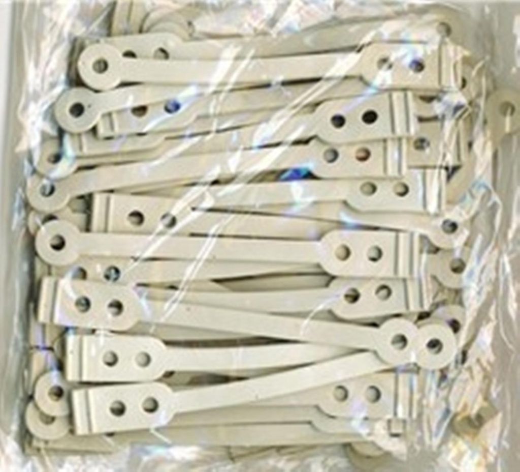 Ersatzgummilaschen f. Dauerwellwickler, lang (2 x 50 Stck. flach) + 6 FP Kombi-Clips