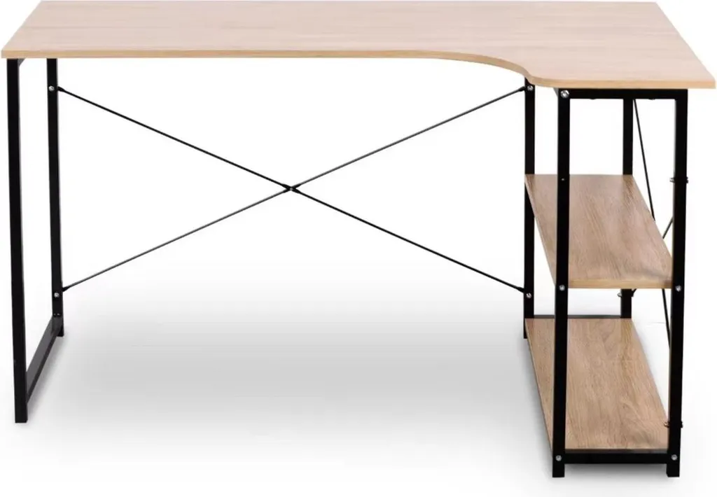 Bureau d'angle en L pour optimiser l'espace et ranger votre PC