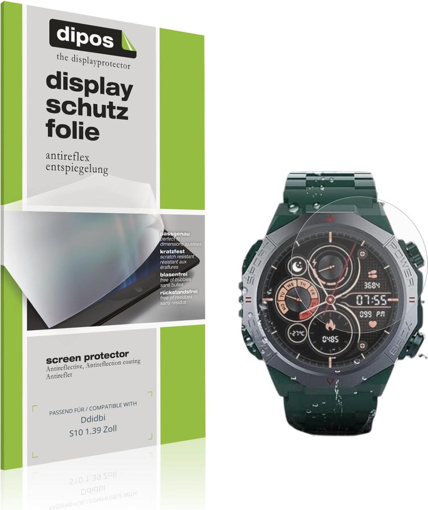 6x Schutzfolie für Ddidbi S10 1.39 Zoll matt Displayschutzfolie Folie Display Schutz dipos