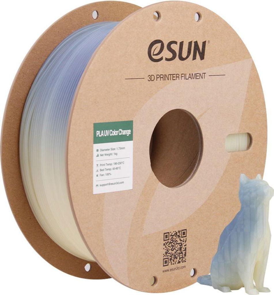 ESUN PLA-UV Farbwechsel, 1kg UV Wechsel Blau