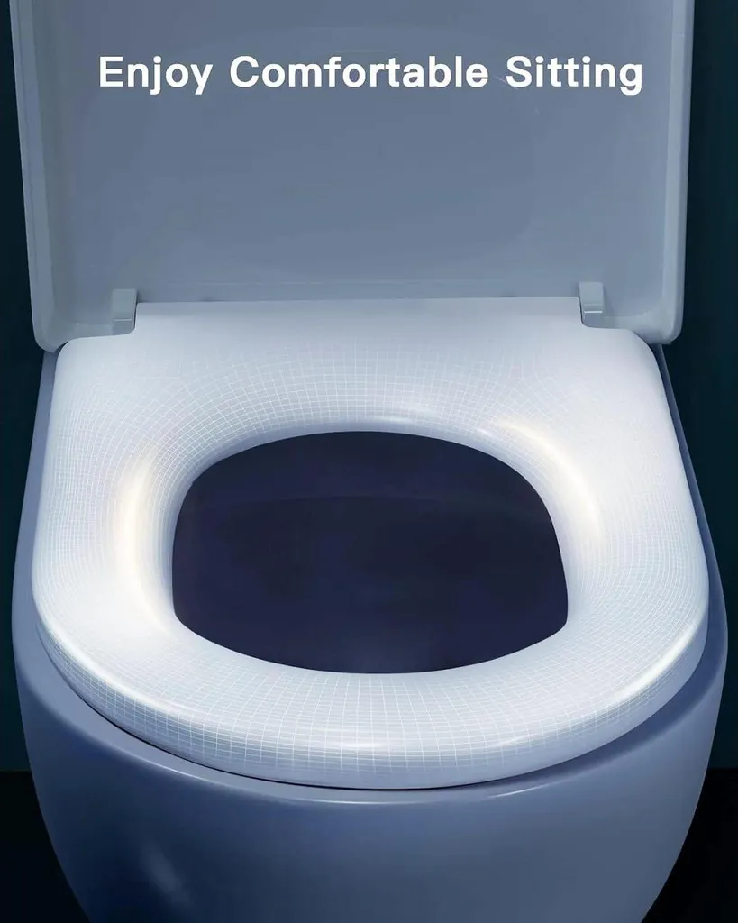 Abattant WC déclipsable Quick-release forme D blanc avec frein de chute - 6