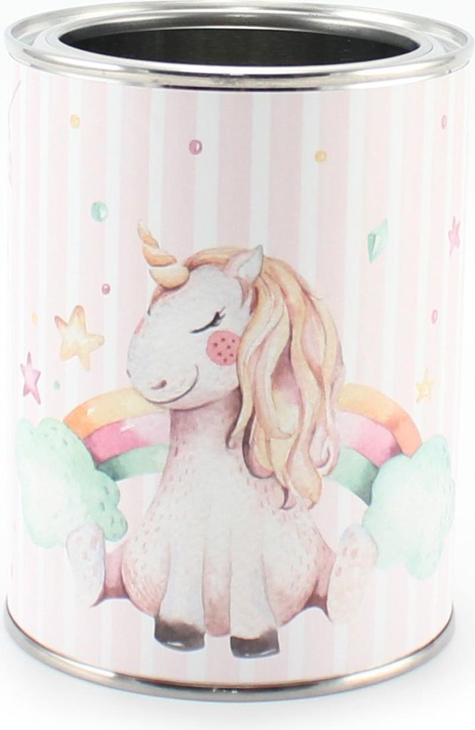 Stiftebecher Einhorn rosa weiß - Kinder Stifteköcher Stiftehalter