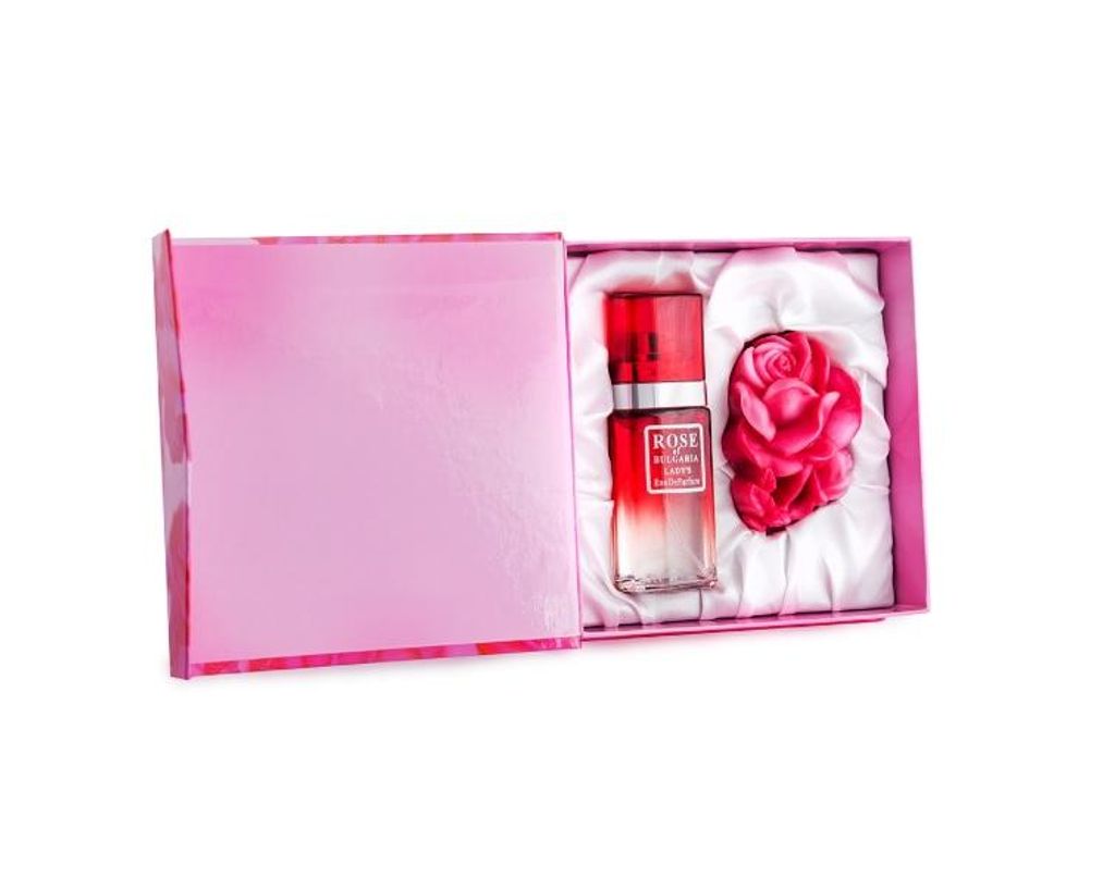 Coffret cadeau « Rose de Bulgarie » – Parfum 25 ml + Savon Image du produit 