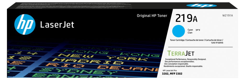 HP Toner W 2191 A cyan No. 219 A Produktbild 