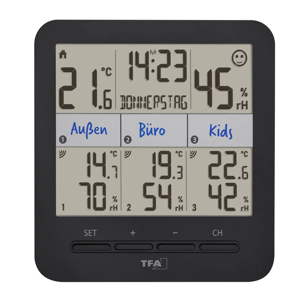 Moniteur de climat TFA 30.3075.01 Klima@Home 2 avec alertes moisissure - 3