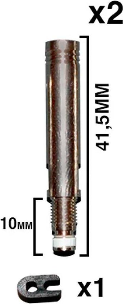 X-sauce Presta Unthread Ventilverlängerung 2 Einheiten Schwarz Schwarz One Size